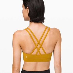 Lululemon Energy Bra - gold size 8